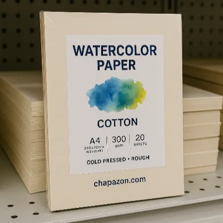 تصویر مقوا آبرنگ کتان