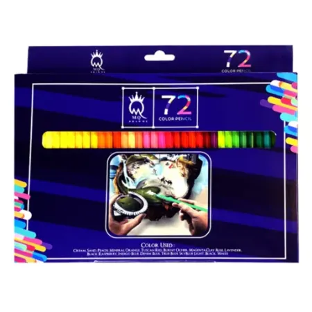 تصویر محصول مداد رنگی ۷۲ رنگ ام کیو آرتیست جعبه مقوایی