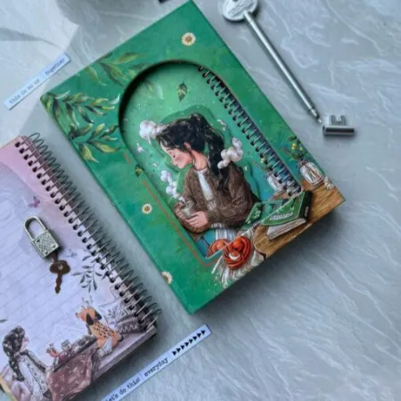 تصویر محصول دفتر خاطرات ۱۰۰ برگ قفل فلزی سویل