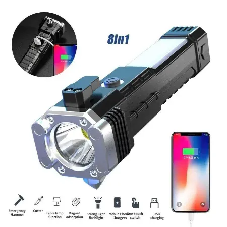 تصویر محصول چراغ قوه دستی مدل ۸ کاره led torch