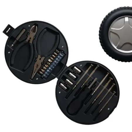 تصویر محصول جعبه ابزار طرح تایر لاستیک ۲۴ تکه ۲ انبر