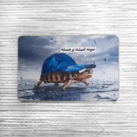 تصویر محصول کارت ویزیت لمینت برجسته دورگرد بزرگ