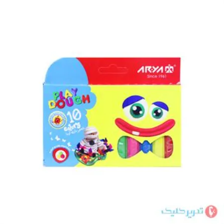 تصویر محصول خمیر بازی 10رنگ مقوا آریا