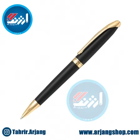 تصویر محصول خودکار یوروپن مدل Ring مشکی مات گیره زرد