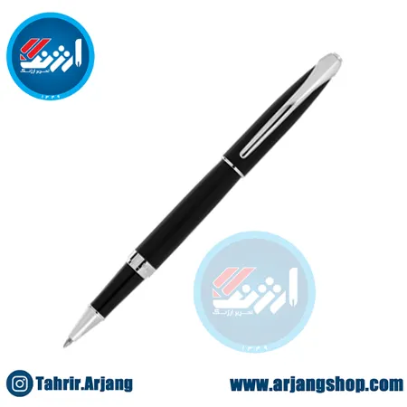 تصویر محصول روان نویس یوروپن مدل Ring طرح مشکی مات گیره استیل