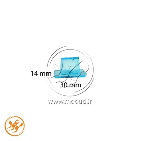 تصویر محصول دسته مهر ساده 14×30 میلی متر مستطیل