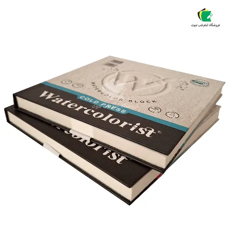 تصویر محصول بلوک مقوا آبرنگ واترکالریست 100 درصد کتان 18x18 سانتی مدل کلدپرس پرو
