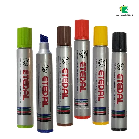 تصویر محصول ماژیک سر کج اعتدال 12 رنگ کد 600 مناسب برای کالیگرافی