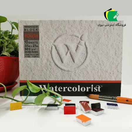 تصویر محصول بلوک مقوا آبرنگ واترکالریست 100 درصد کتان 27x37 سانتی مدل راف
