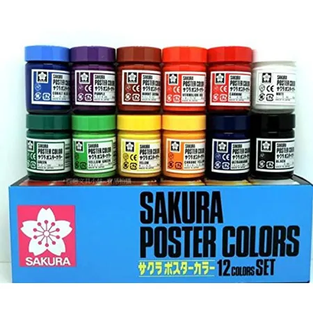 تصویر محصول گواش 12 رنگ ساکورا مدل گواش ساکورا PW12